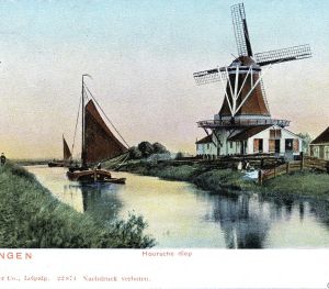 Houtzaagmolen De Haan aan het Hoornsediep
