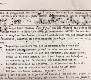 Damster vrijheid - prof. dr. Cleveringa