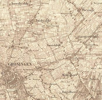 Ontginningen ten oosten van Gruoninga