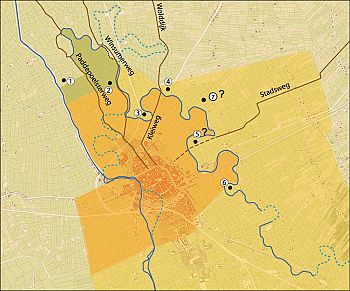 Burchten bij Groningen