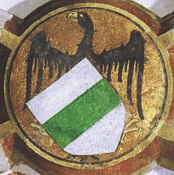 De oudste afbeelding van het Groninger stadswapen in de Martinikerk